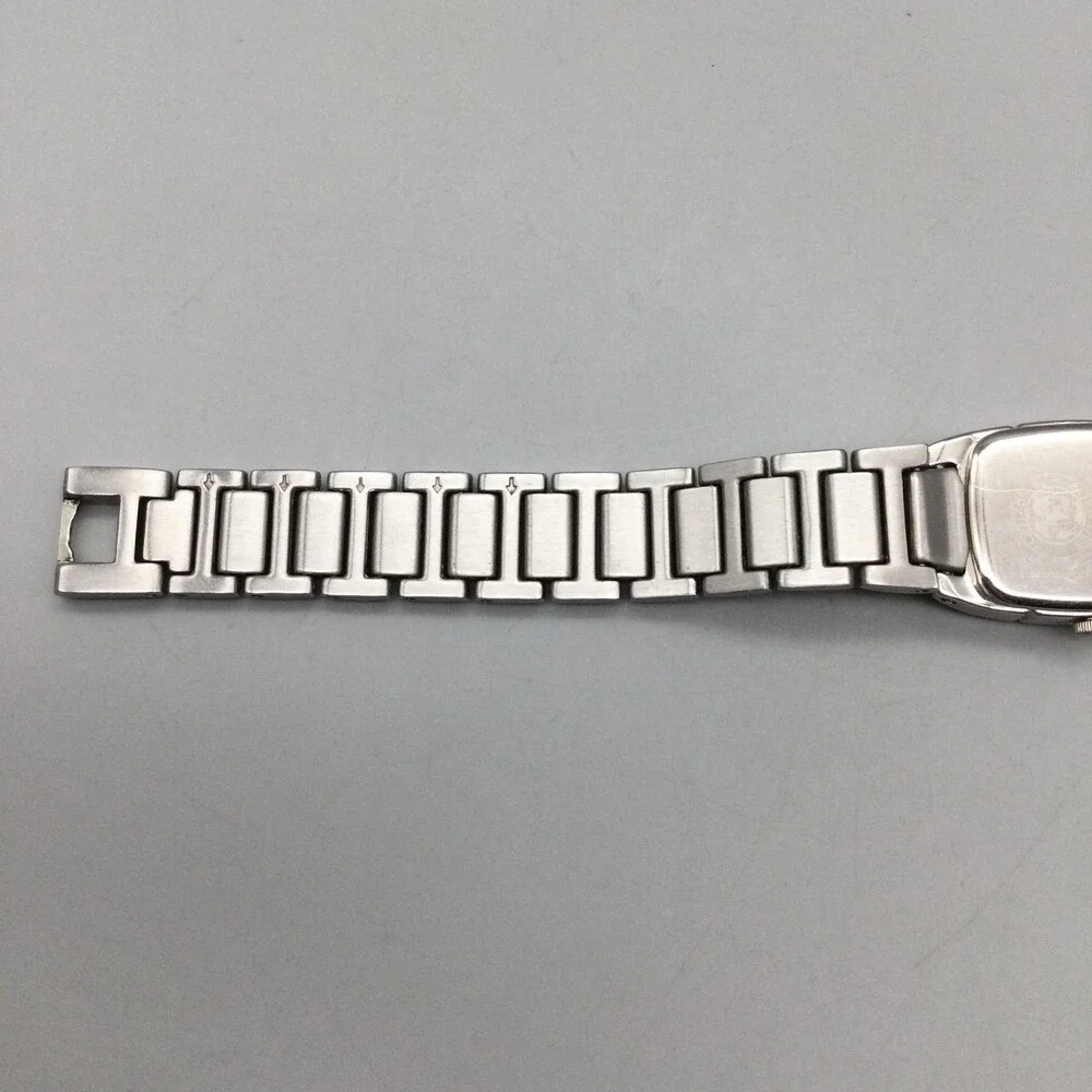 Citizen Eco-Drive Womens Watch 18mm White Dial Stainless Band Crystal Bezel 7.5